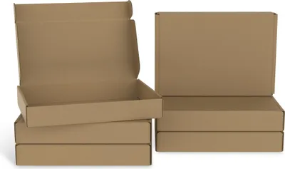 Produktbild von TRMLBE Maxibriefkarton 200x150x50 mm, Versandkarton 20 Stück Warensendung Karton aus Wellpappe Versand Post Faltschachtel Max bis 8KG, Braun