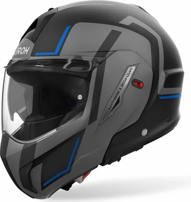 Immagine prodotto di Casco Airoh Mathisse II Genius, nero opaco/grigio/blu, L (59/60)
