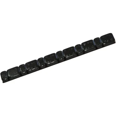 Image de Kit de 15 contrepoids pour roues, adhésifs, JMP, en acier 45, noir, 5/2,5 grammes
