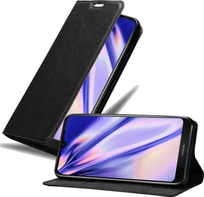 Immagine prodotto di Cadorabo cover per Nokia 4.2 cover protettiva in nero custodia per cellulare cover chiusura magnetica