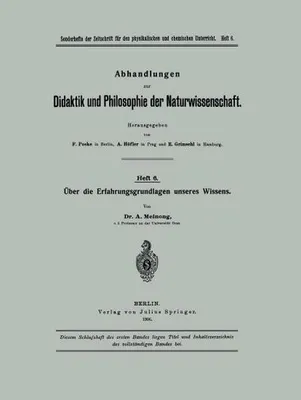 Image de Über die Erfahrungsgrundlagen unseres Wissens