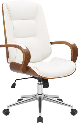 Produktbild von Bürostuhl HLO-CP171  walnuss/weiß