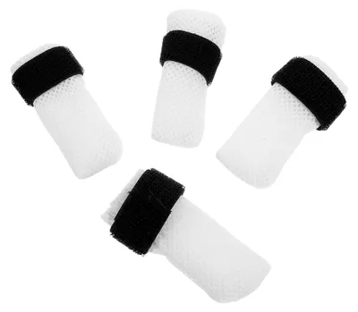 Produktbild von 4 Stück Katzenpfotenschutz aus Polyester für Fellpflege und medizinische Versorgung, waschbar und wiederverwendbar für Kätzchen und erwachsene Katzen