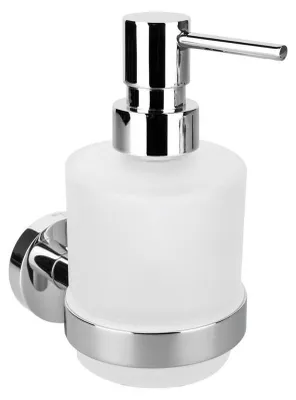 Produktbild von Sapho X-ROUND Seifenspender 200ml, Milchglas, Chrom