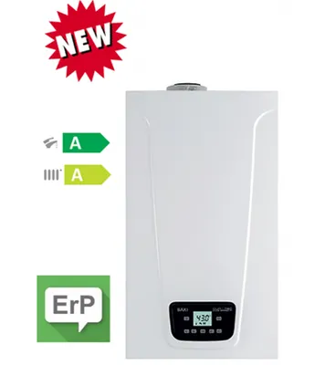 Produktbild von Baxi Duo-Tec Kompakt-Brennwertkessel und 24 KW Methan + Gratis Rauchset Art.A7722082