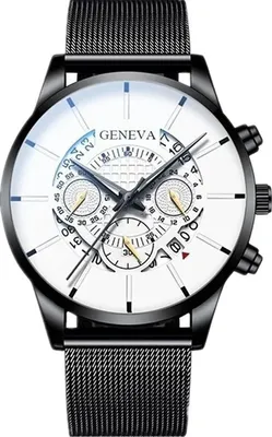 Produktbild von Hank Herrenuhr Schwarz/Weiß - Moderne Eleganz für jeden Anlass KP25963