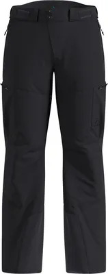 Schwarze isolierte Odlo Descent Skihose mit Reißverschlusstaschen und verstellbarem Bund