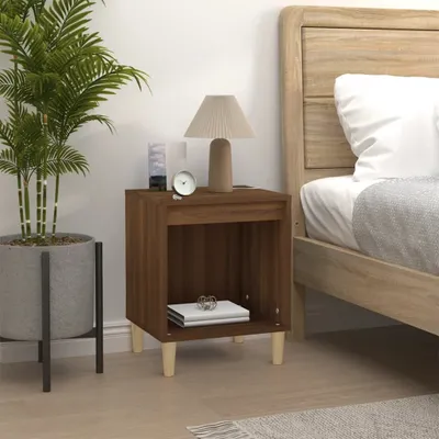 Produktbild von "2026 Promotion" Nachttisch - Beistelltisch - Braun Eichen-Optik 40x35x50 cm - - Nachtkonsole CC28819
