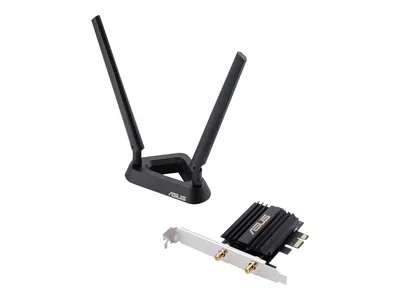 Zdjęcie produktu dla ASUS PCE-AX58BT, Wewnętrzny, Bezprzewodowy, PCI Express, WLAN / Bluetooth, 2402 Mbit/s, Czarny
