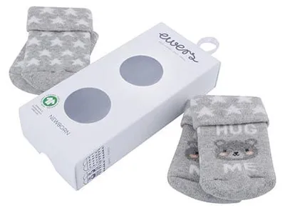 Produktbild von Ewers Babysocken aus weicher Baumwolle für empfindliche Babyhaut, ideal als Geschenkbox