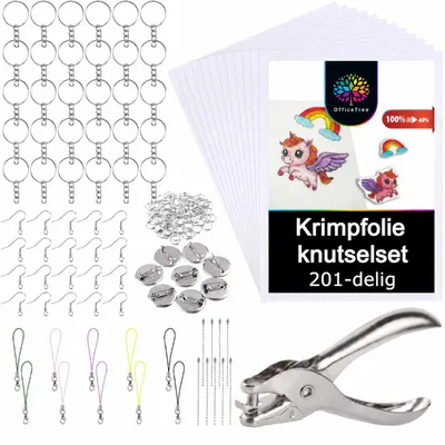 Schrumpffolien-Set 201-teilig, 20 Blatt, inkl. Zubehör