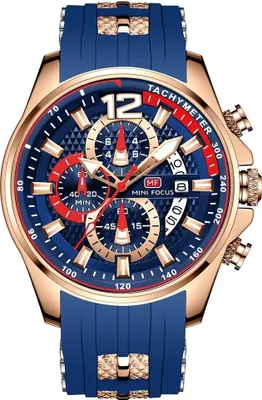 Produktbild von Mini Focus NE-23887 Uhr - Blau/Roségold für Herren KP23887
