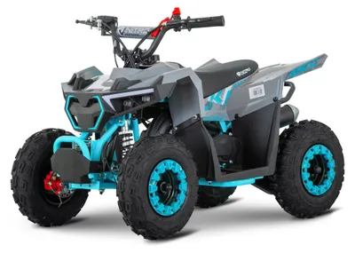 Produktbild von Pocketquad Kinder Quad 49ccm Benzin Mini ATV HULKI Sport 2Takt 6 Zoll Blau
