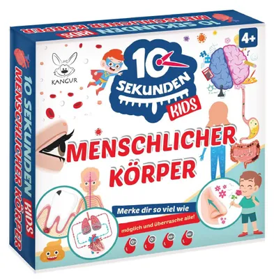 Imagen del producto de Juego de cartas del cuerpo humano, 48 cartas, educativo, para niños a partir de 4 años