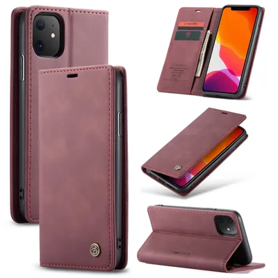 Produktbild von Caseme 013 iPhone 11 Hülle Klapphülle Geldbörse - Rot