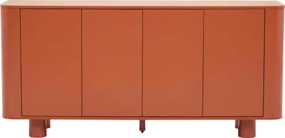 Produktbild von Scandinavisch dressoir met 4 deuren, 160 cm breed, terracotta - Oviala Dario