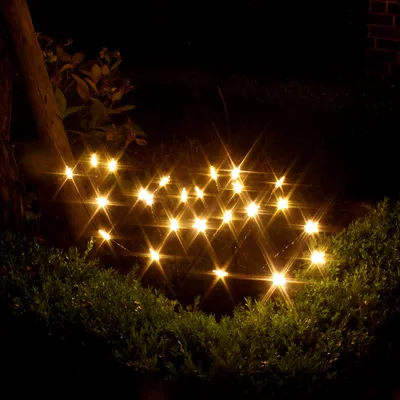 Produktbild von LEX 4er Set Sternenfächer-Stäbe 60cm 24 LED Timer Batterie warmweiß LK078W