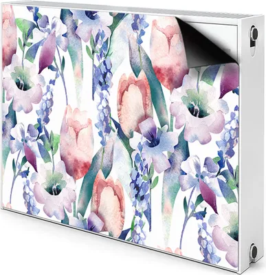 Produktbild von Magnet Heizkörper Heizkörper-Abdeckung Heizkörperabdeckung 110x60 cm  - Frühling, Blumenstrauß