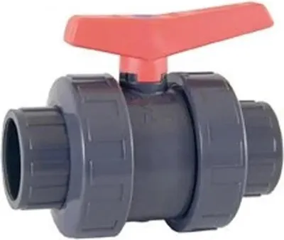 Produktbild von Cepex 02474 Ø50 Standard-kugelhahn Innengewinde Klebemuffe O-ringe Aus Epdm Schwarzer Punkt Silber Silber One Size