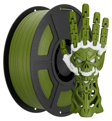 PETG Filament 1,75 mm, dunkelgrün, 1 kg Spule für FDM 3D Drucker