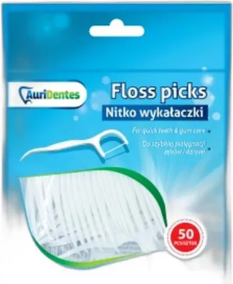 Zdjęcie produktu dla Nitko-Wykalaczki Do Higieny Jamy Ustnej 50 Sztuk