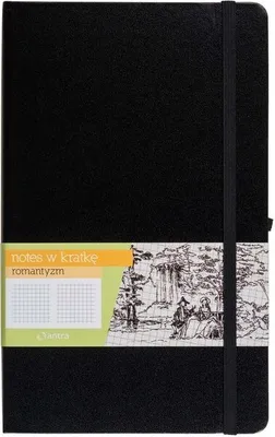 Produktbild von Notes A5 kratka Romantyzm Czarny