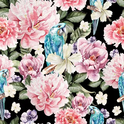 Image de OUTDOOR DEKOSTOFFE OXFORD - Motif œillet rose I DR205