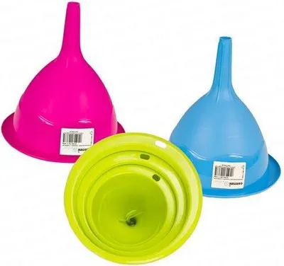 Produktbild von Centi Trichter-Set, 3-teilig, 11, 13 und 16 cm, farbig sortiert, Polypropylen