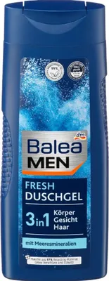 Produktbild von Balea MEN Duschgel FRESH * 3in1 Körper-Gesicht-Haar * 300ml Vegan // Männer Shampoo ohne Mikroplastik von Partygeschenke24