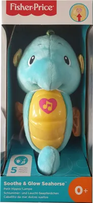 Image de Hippocampe lumineux et berceuse Fisher-Price (bleu). DGH82