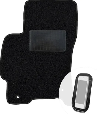 Produktbild von moto-MOLTICO Fahrer Fußmatte Auto Velours Fahrerseite Autoteppiche Schwarz Fahrermatte 1-teilig passend für Ford Mondeo III 2000-2007