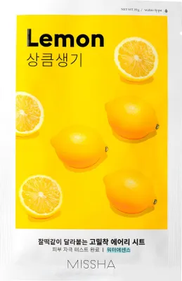 Zdjęcie produktu dla MISSHA Airy Fit Sheet Mask Lemon 19 g