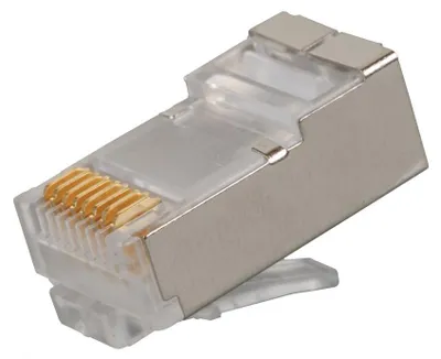 Immagine prodotto di Connettore modulare Solarix 8P8C CAT6, schermato, pieghevole, per cavi