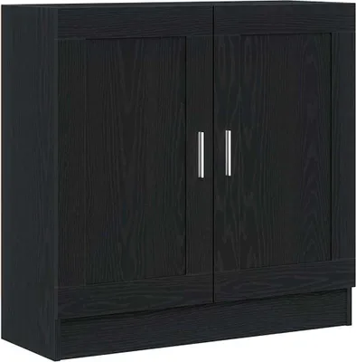Zdjęcie produktu dla vidaXL Regał na książki czarny imitacja dębu 82,5 x 30,5 x 80 cm