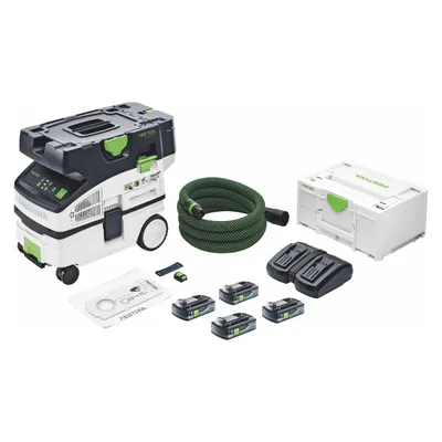 Produktbild von Festool CTLC MINI I-Basic Akku Absaugmobil 36 V ( 2x 18 V ) Staubkl. L + 4x Akku 4,0 Ah + Ladegerät + Systainer