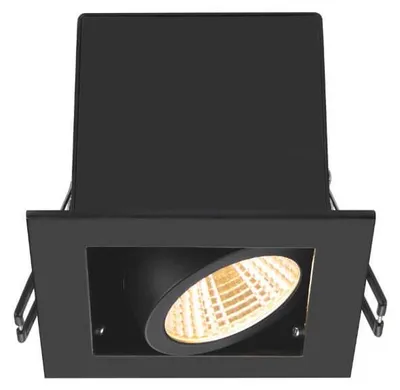 Immagine prodotto di SLV 1007551 KADUX, plafoniera da incasso a LED, singola, 3000K, 38°, quadrata, nero