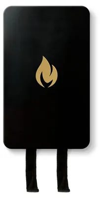 Produktbild von Nordic Flame Löschdecke schwarz gold | 120x120cm