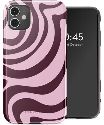 Imagen del producto de Funda Trasera Colorida para Apple iPhone 11 - Wavy Swirl Pink Plum