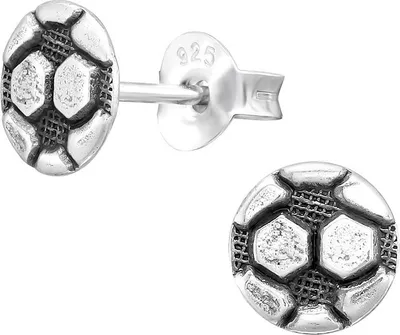Produktbild von Ohrstecker Jungs Fussball: Kinder Ohrringe Silber 925