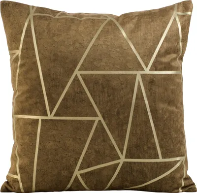 Image de EUROFIRANY | Taie d'oreiller - 45x45 cm - Marron - Velours