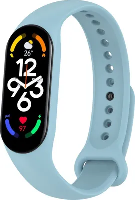 Zdjęcie produktu dla Sportowa opaska zastępcza do Xiaomi Mi Band 5 7 6 NFC Amazfit Band 5 Loop silikonowa, kolor: jasnoniebieski