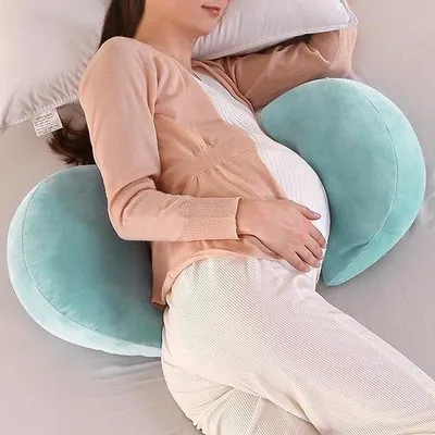 Image de Coussin ergonomique Famanu, en coton, dimensions : 29,5'' x 13,8'' x 5,1''