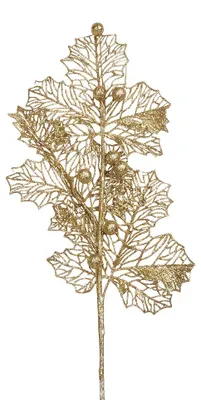 Produktbild von Clayre & Eef Dekoration Ast Goldfarbig Kunststoff