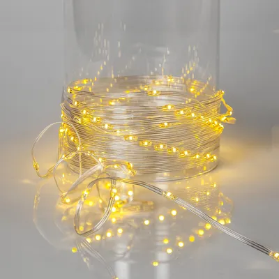Produktbild von LED Lichterkette ,Dew Drop Micro-, outdoor, warmweiß, 15m, transparent