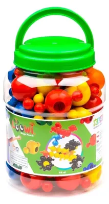 Immagine prodotto di Grandi mattoncini da costruzione Big Loowi con palline, 44 pezzi, 3+