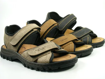 Produktbild von Rieker 25051 Schuhe Herren Sandalen, Größe:45 EU, Farbe:Schwarz