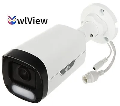 Obrázek produktu pro Uniview IPC2314LE-ADF28KM-WP, 4Mpix IP kamera, turret,objektiv 2,8 mm (110,4°),bílá LED 30m, OwlView
