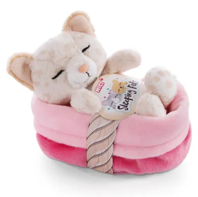 Zdjęcie produktu dla Miękisz "Kot" w pudełku, 12 cm – Zabawna pluszowa zabawka dla dzieci