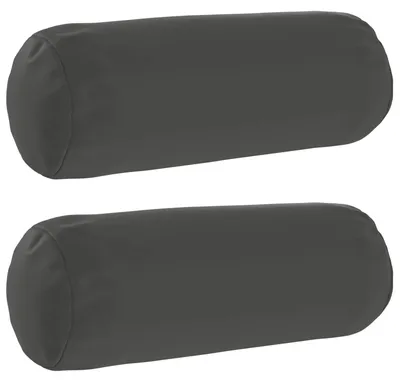 Obrázok produktu pre vidaXL Vankúšový poťah, 2 ks, HEERLEN, antracitová farba, priemer 15 x 40 cm, polyester