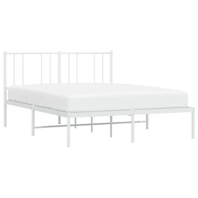 Produktbild von "im Sonderangebot"Bettgestell - CLORIS - Doppelbett - Robust und langlebig - mit Kopfteil Metall Weiß 160x200 cm - Einfache Montage - - DEMöbel8354705
